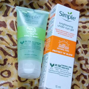 Simple Facewash And Eyecream