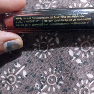 Faces Canada Matte Lipstic