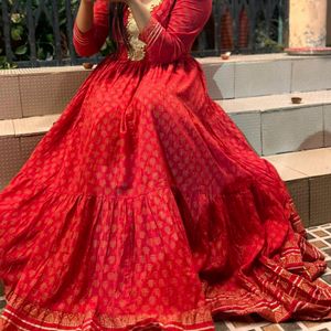 Beautiful Full Anarkali Kurti Gown Dress..