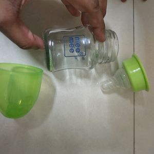 Mee- Mee Glass Feeding Bottle And Dry Sheet