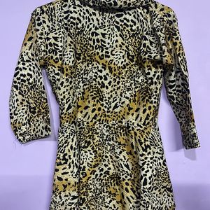 Beautiful Elegant Animal Print Top