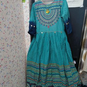 Long Cotton Designer Dress