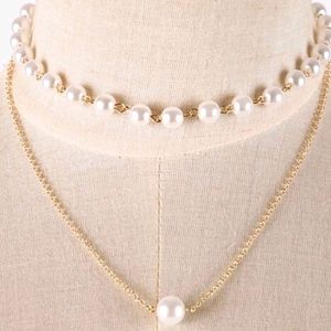 Double Layered Pearl Necklace