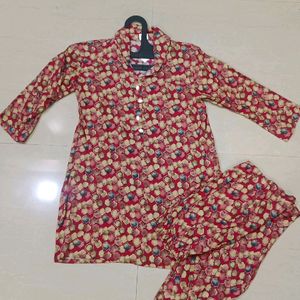 Cord Set Kurti And Pant