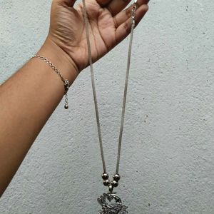 Locket Peacock Chain & Zhumka