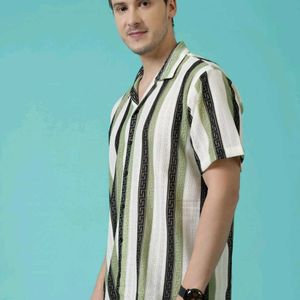 PARALIANS MEN RELAXED Fit-Fit Striped, Printed.