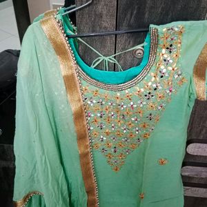 patiala dress with bottom and dupatta