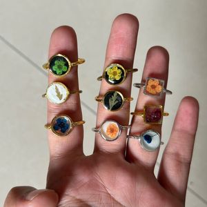 Real flower Rings