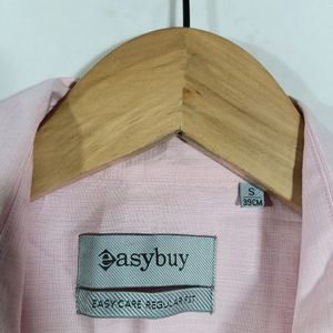 Pink Plain Formal Shirt (Men)