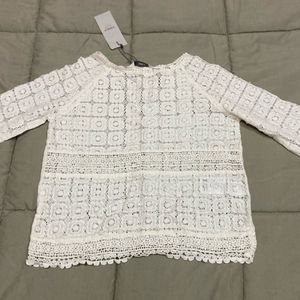 ONLYLace Pattern Round Neck