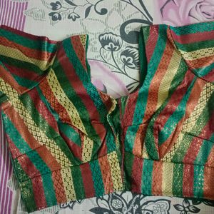 Multi Colored Blouse At Offer Price