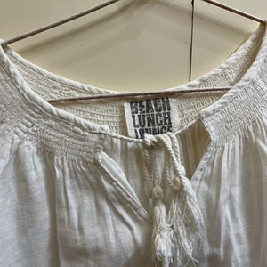 White Cotton Summer Top