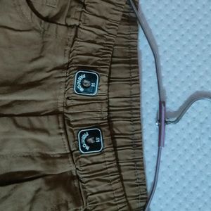 Unisex Brown Parachute Pants