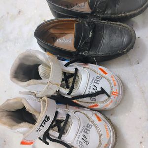 Two Pair Of Boys Shoes