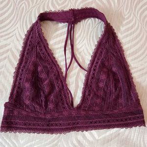 Burgundy bralette/top