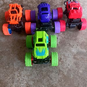 Mini Car Jamping Toys 4 Pack Of