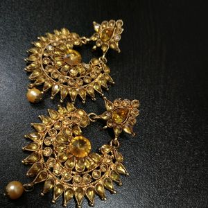 Ethnic Golden Colour Earrings