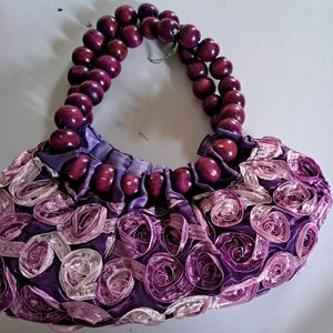 🔥🔥🆕BEAUTIFUL PURPLE FLORAL HANDBAG