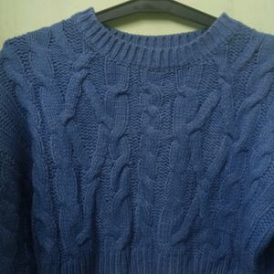 Sky Blue Knitting Sweater