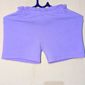 Kids Lavender Shorts(3-5year)