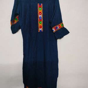 Navy Blue Kurti