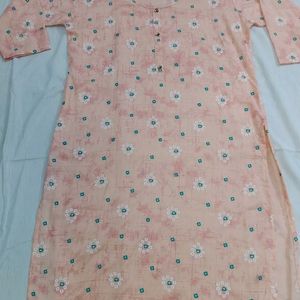 Peach Colour Kurti