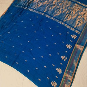 Cotton Blend Pure Gadwal Saree