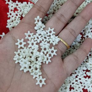 White Star Beads