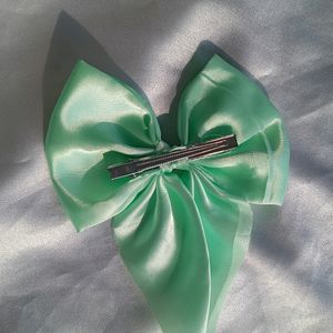 Satin Bow Clip