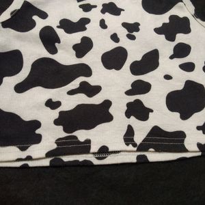 Shein Cow Print Crop Top📢😱 Loot