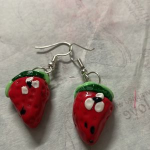 Funky Strawberry Earrings