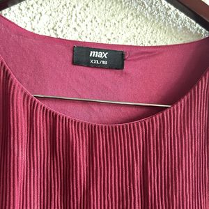 Combo Of 2- Max Maroon Top XXL With Black Kurti