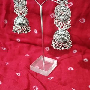 Elegant Oxidised Jhumka