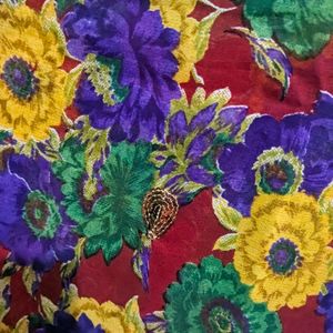 Multicolour Embroidery Saree