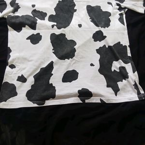 Bonkers Cow Print Oversized Tshirt