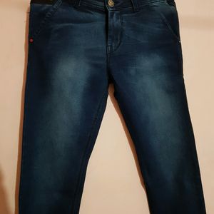 011 Denim Fashion Ins Blue Jeans For Men