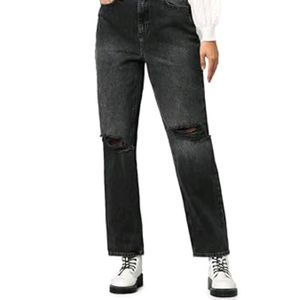 Damaged Style Grey Jeans