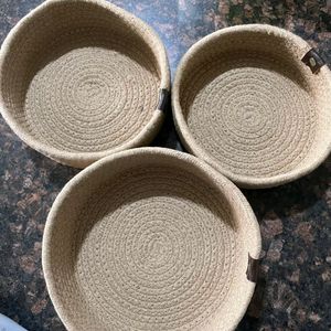 Natural Handmade Jute Rope 🪢 Storage Basket 🧺