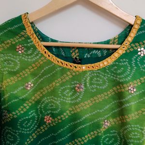 Beautiful Green Dress With Dupatta