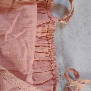 Dusty Pink Cute Crop Top