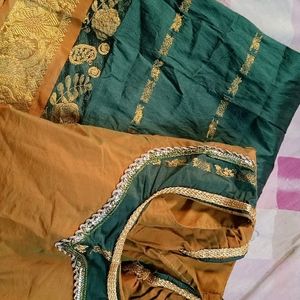 Pattu Pavadai With Stitched Lining Silk Cotton Blo