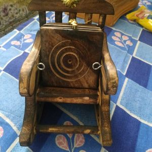 Wooden Antique Miniature Chair Shape