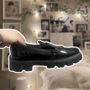 Black Platform Loafer