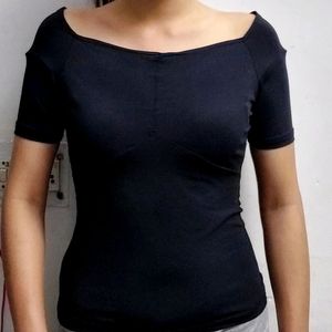 Korean Deep Neck Top