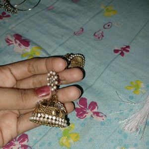 Golden Jhumka Earring