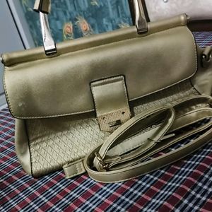 Sling Handbag Silver Colour