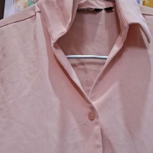 Formal Peach Shirt For Women