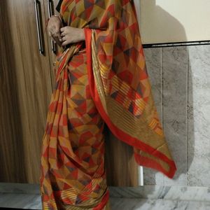 Good And ,Printed Saree