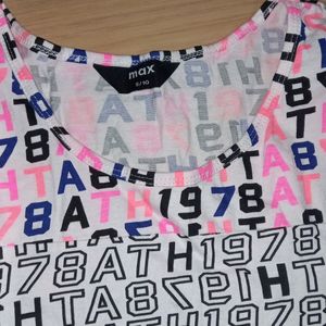 Max Crop Top With Alpha Numeric Print