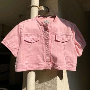 Pink Denim Jacket From Lee Cooper